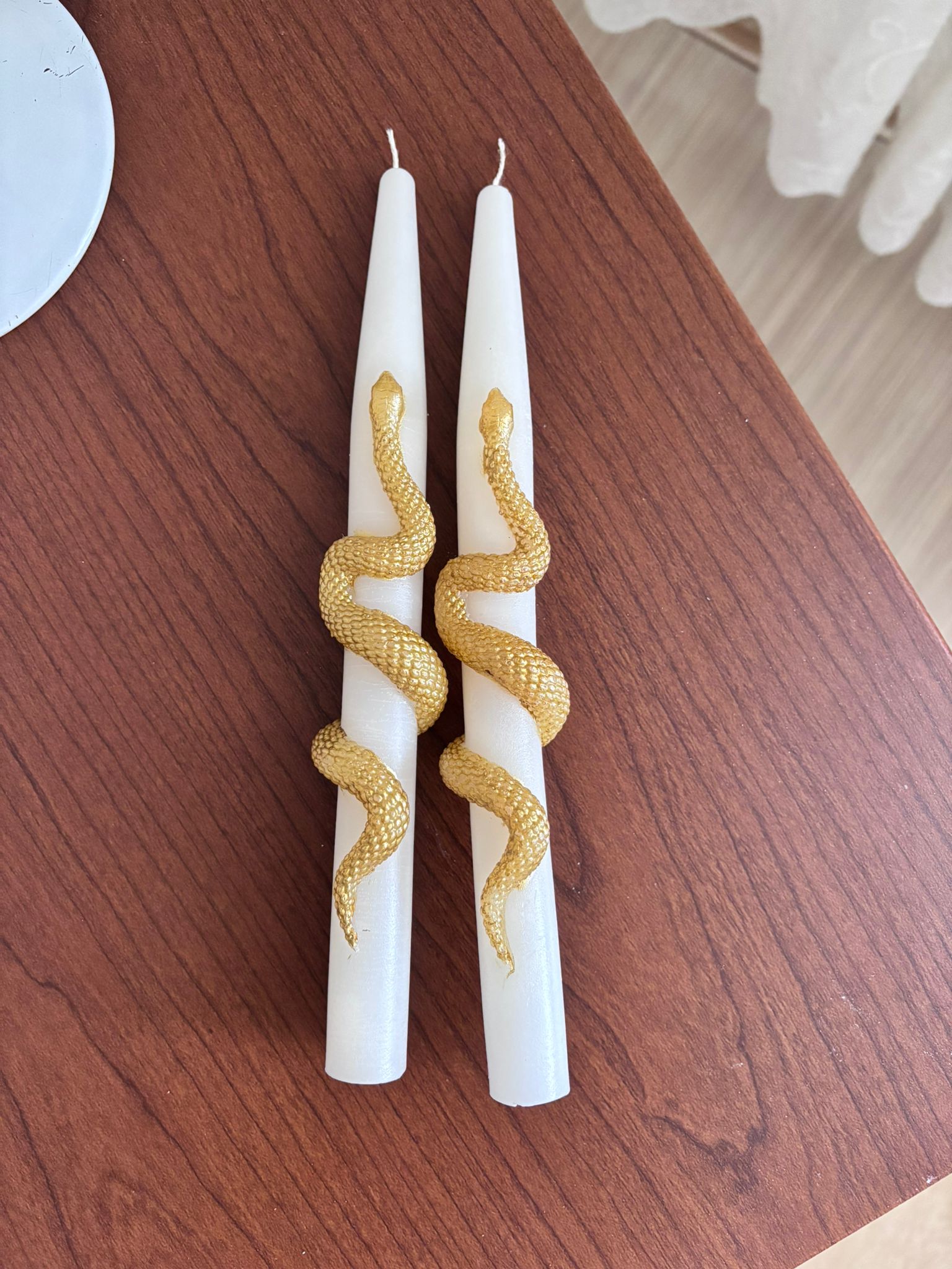 3'lü Yılan Şamdan Mum