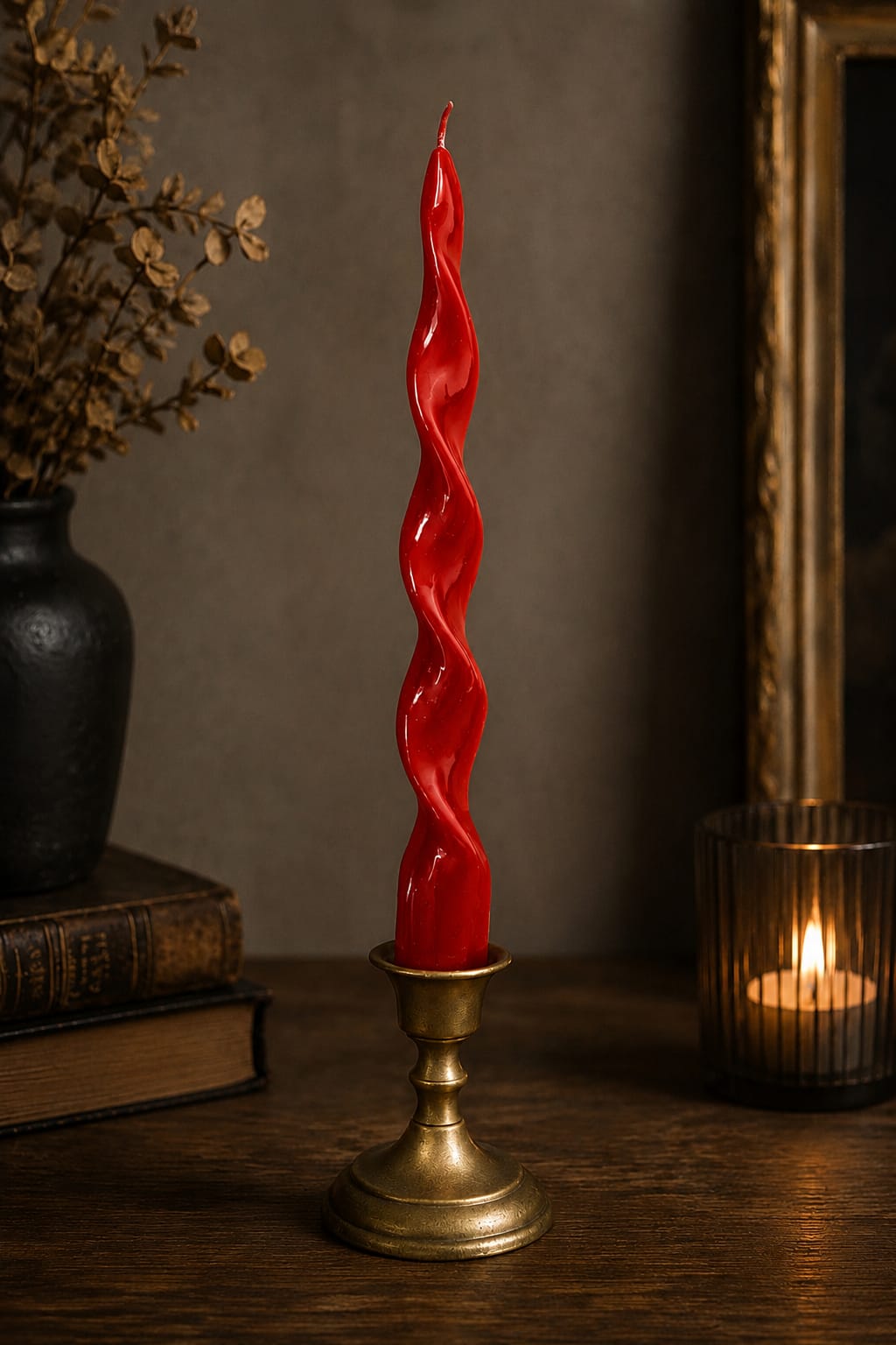 Spiral Mum Kırmızı