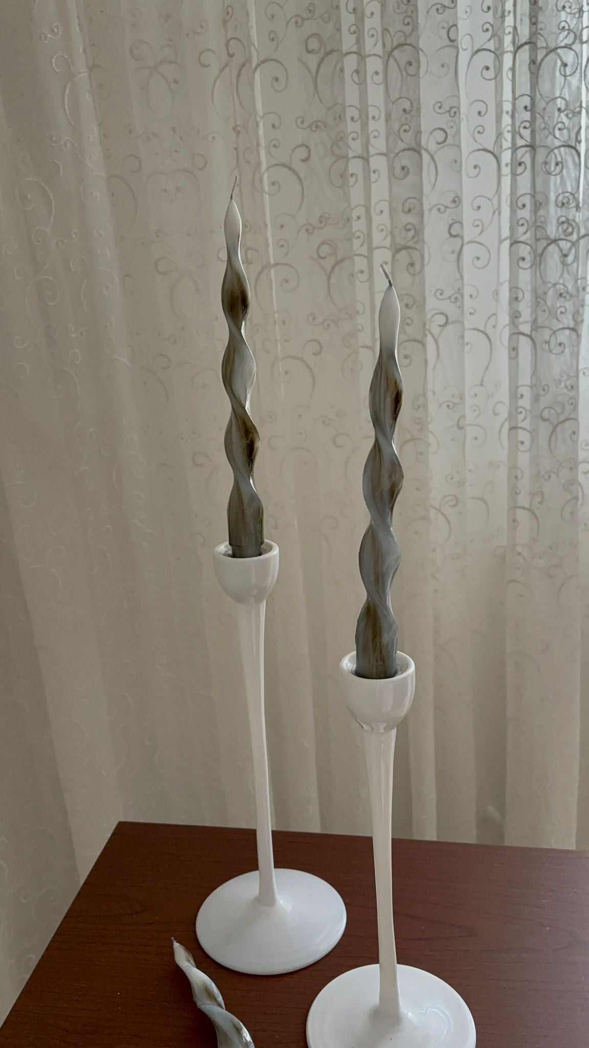 İtalyan Şamdan Spiral Mum