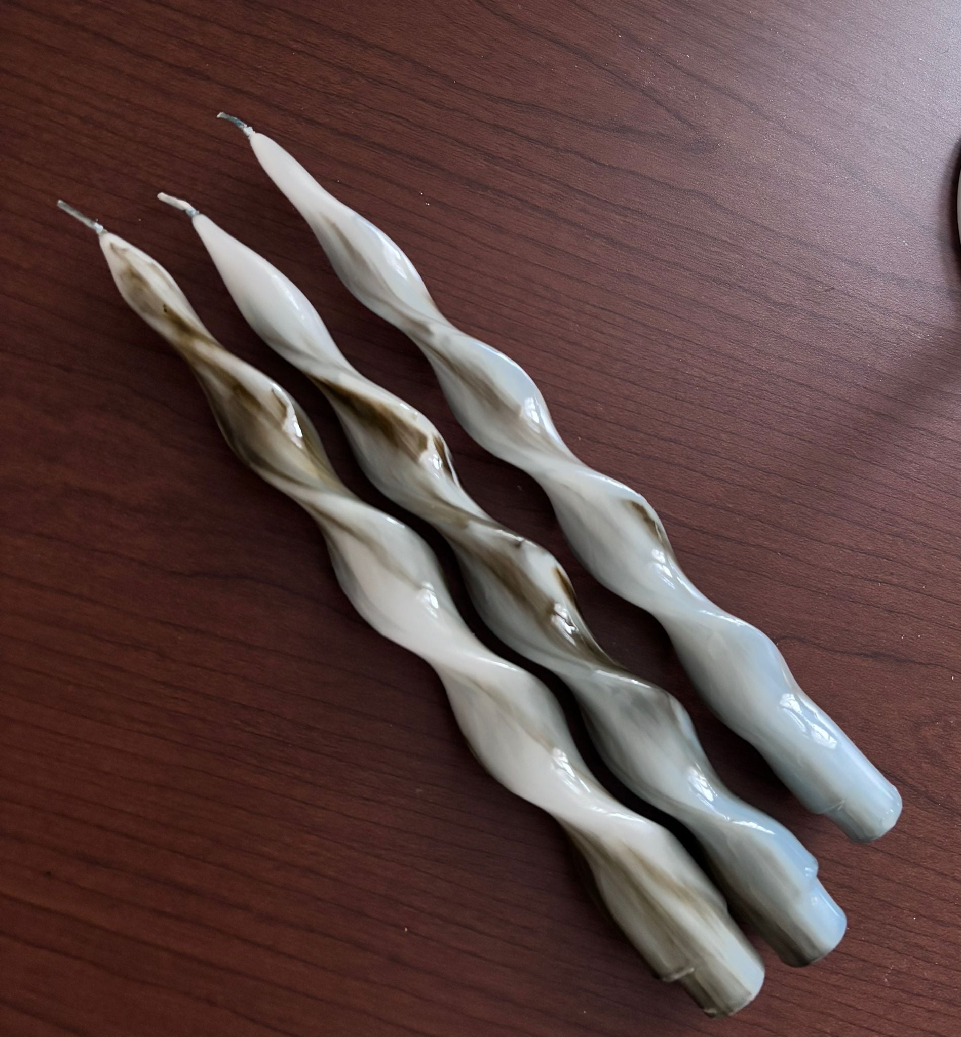 İtalyan Şamdan Spiral Mum